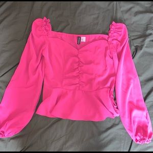 H&M hot pink top